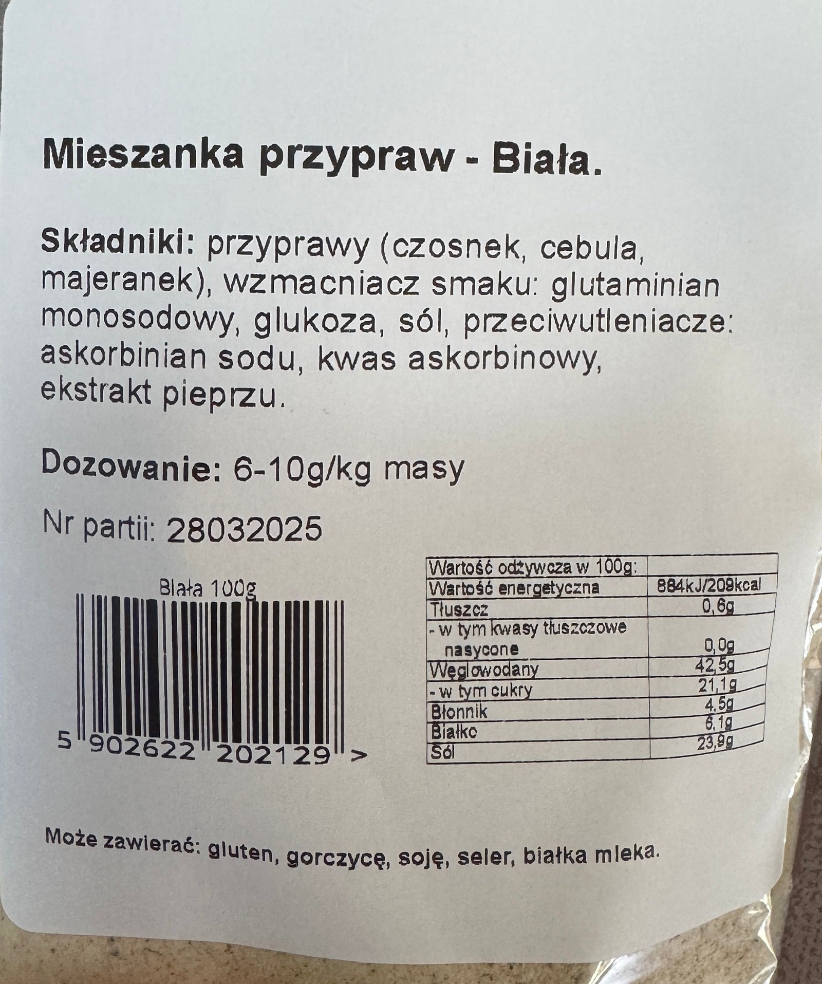 koncentrat biała