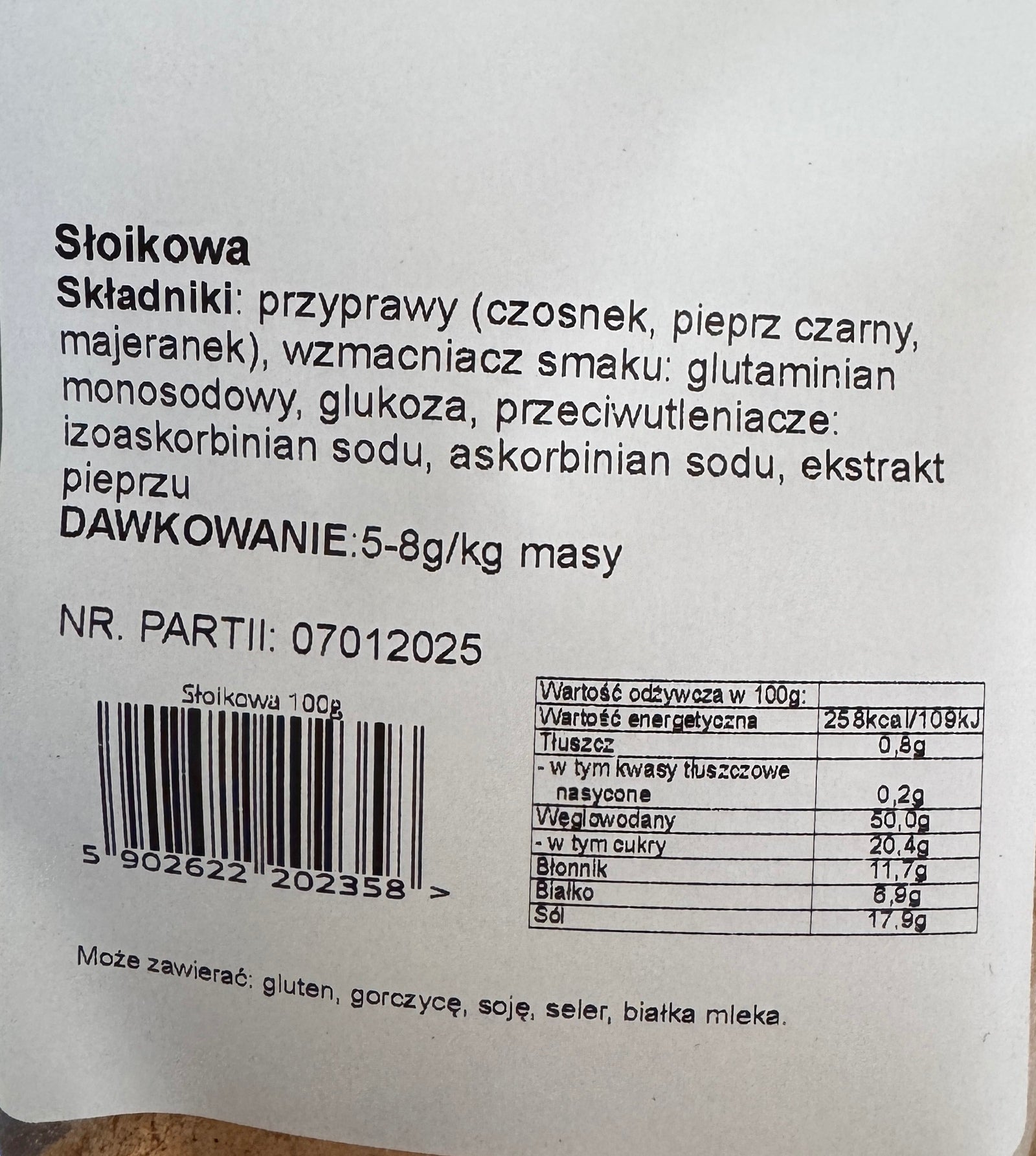 koncentrat słoikowa