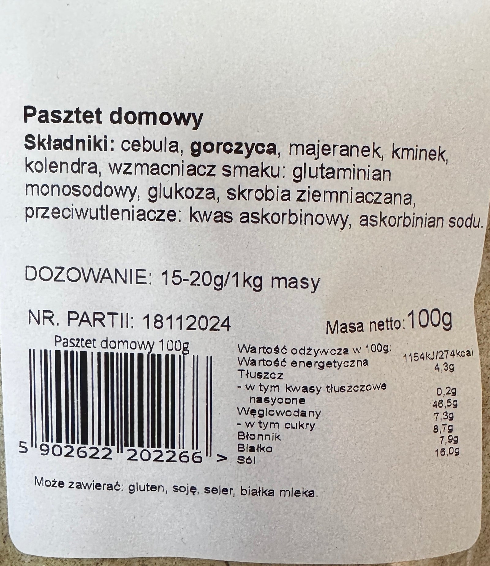 koncentrat pasztet domowy