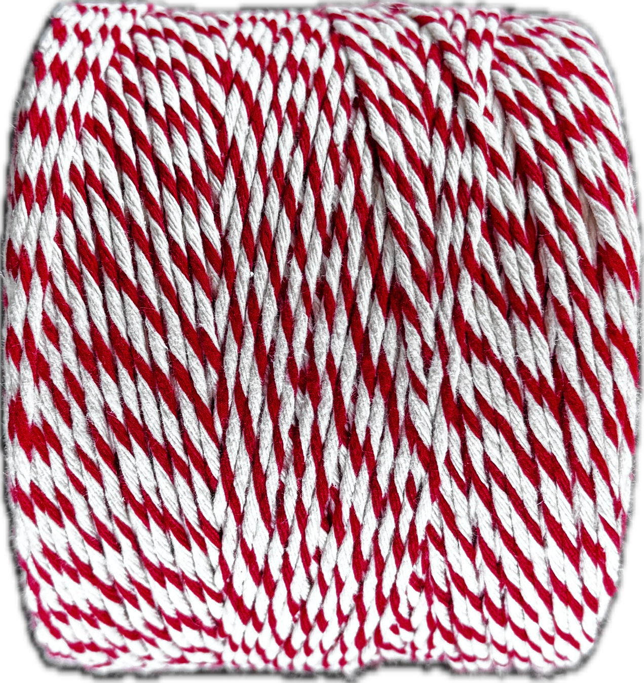 przędza 500g biało-czerwona